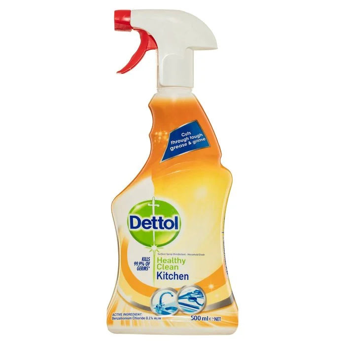Dettol 500mL Healthy Clean Antibacterial Kitchen Surface Cleaner