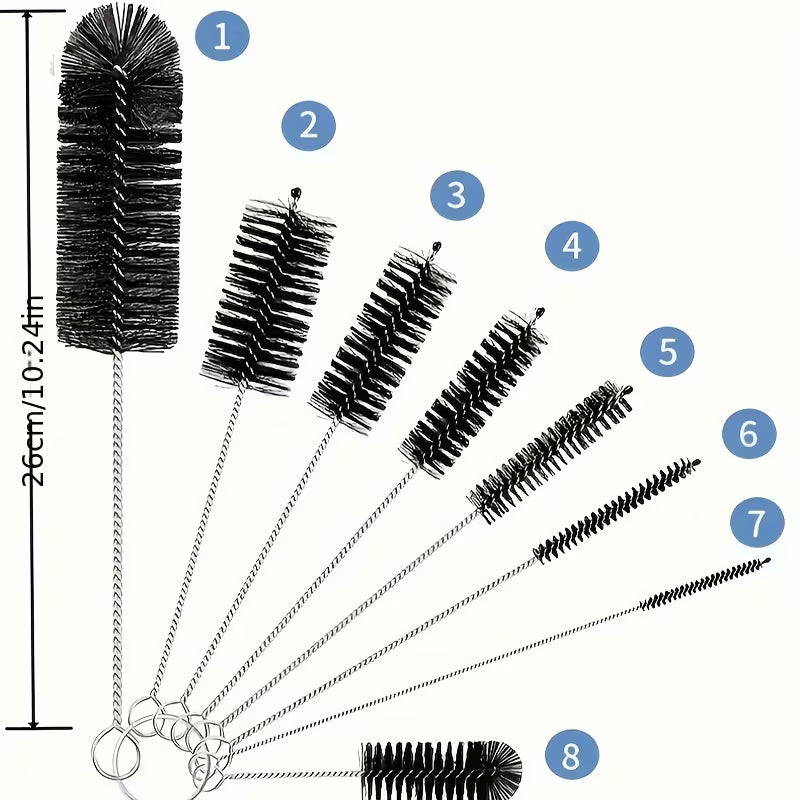 8 Pcs Set Cleaning Brushes