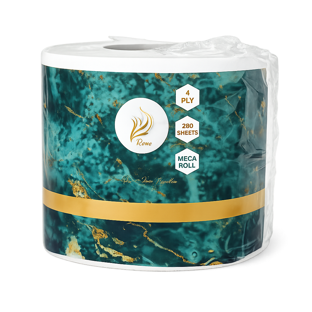 1 Piece Toilet Roll / 280 sheets / 4 Ply / Premium Quality