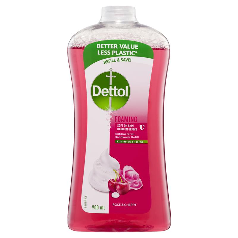 Dettol Foam Hand Wash / Rose & Cherry / 900ml